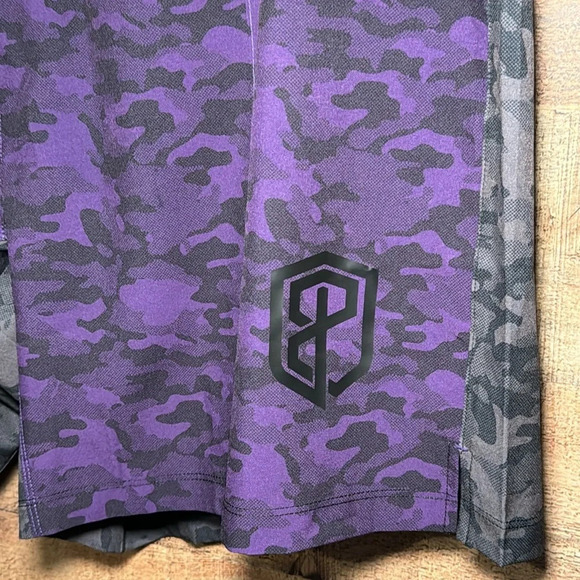 New Born Primitive Training Shorts Purple Camo XXXL Athletic Active Training - Picture 2 of 8